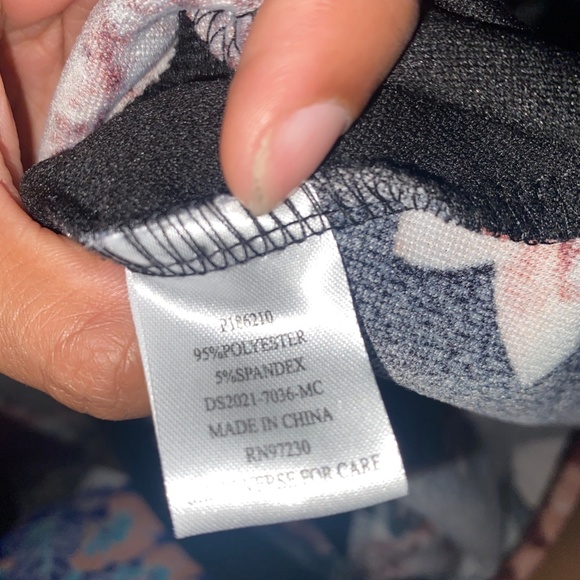 WORN ONCE! Black Mini Dress with Floral Print - Women's Size Small - Picture 5 of 6